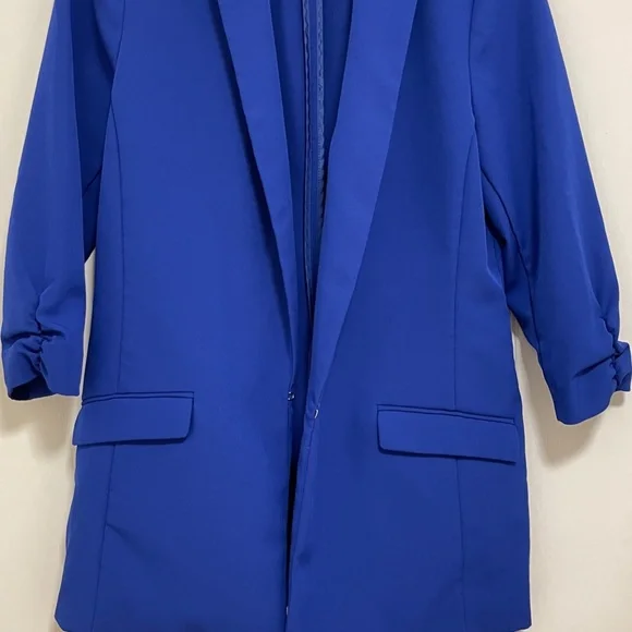 INC Oversized Blazer Cerulean Blue - SIZE Medium - Picture 3 of 9